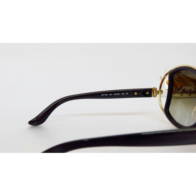 Lentes De Sol Ferragamo Sf719s Goldish Mujer Italy 55mm Suns