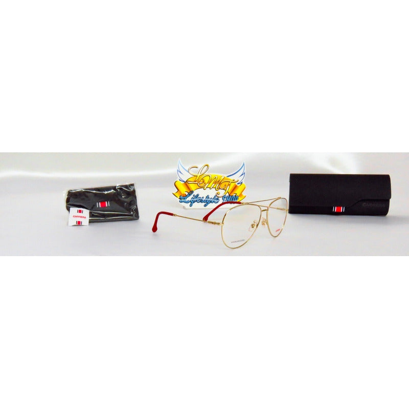 Lentes Carrera 183g Flag Pilot Armazón Oftálmico 62mm