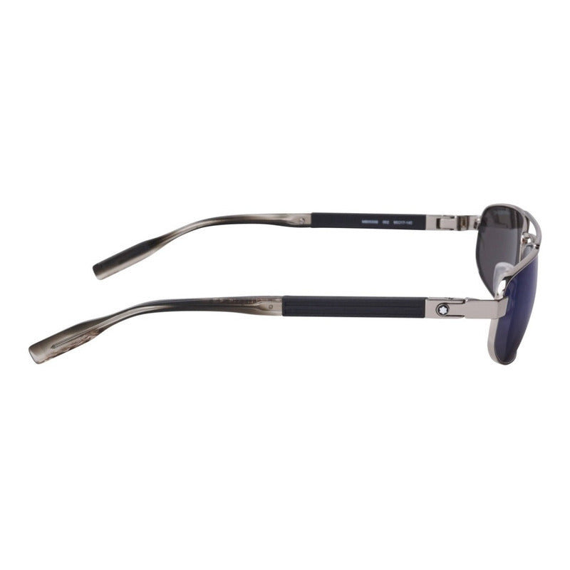 Lentes De Sol Mont Blanc Mb0033s Iconic Metal Navigator 60mm