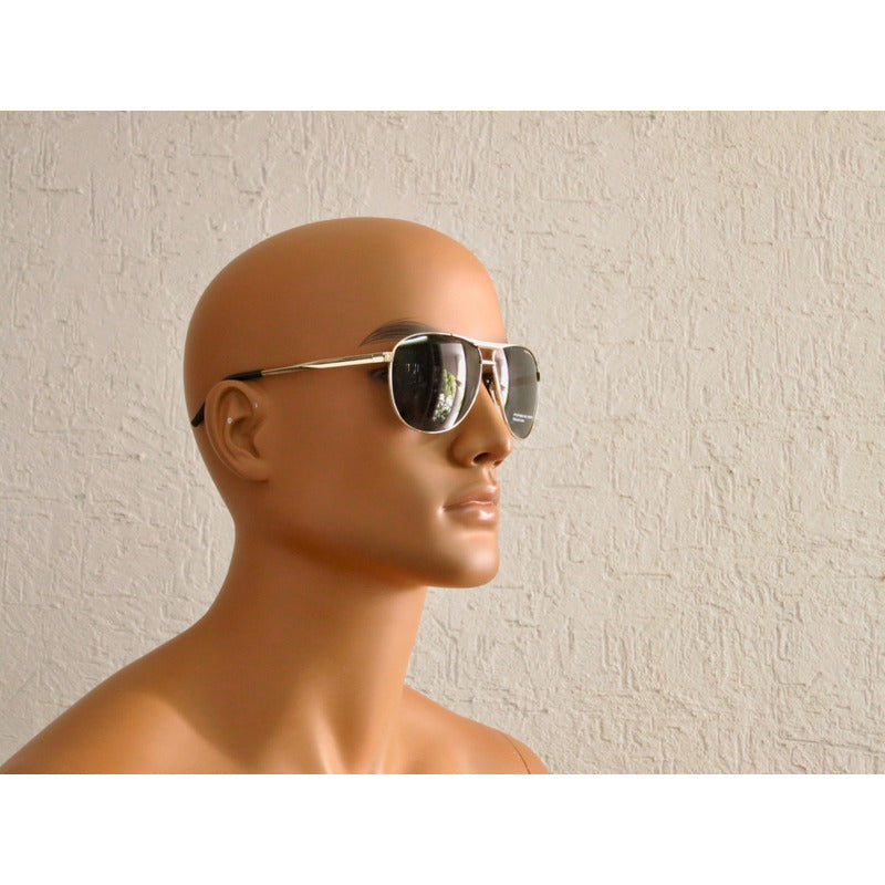 Lentes Sol Porsche Design P8642 Titanium Polarized 62mm