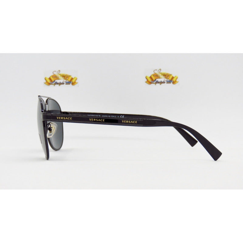 Lentes De Sol Versace Ve2209 Logo Fashion Pilot 58mm Suns
