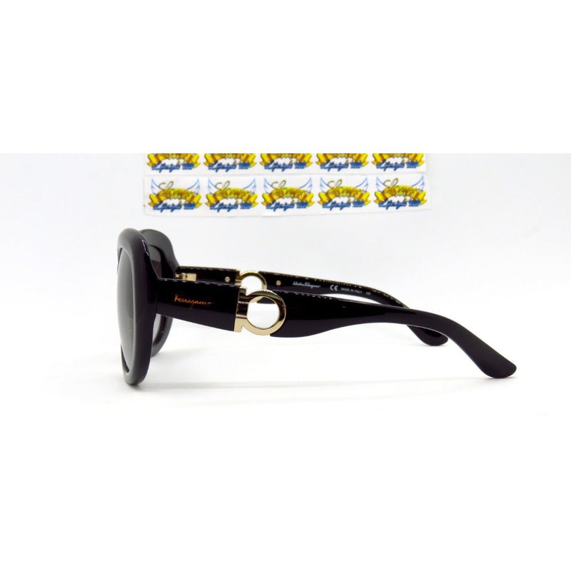 Lentes De Sol Ferragamo Sf727s Buckle Oval Italy 53mm Suns