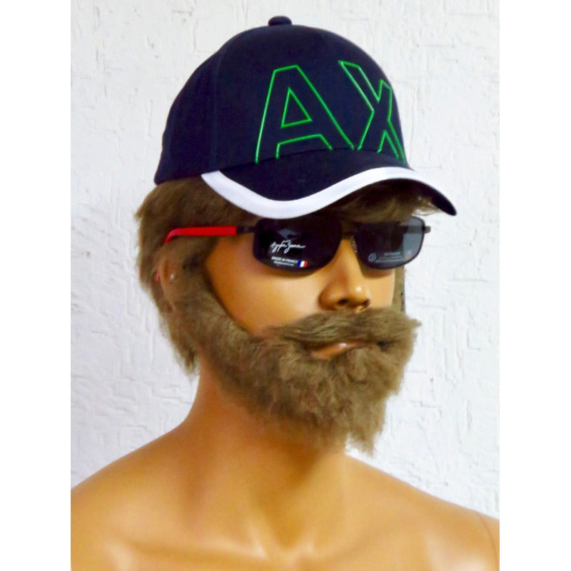 Gorra A | X Armani Exchange Big Logo A X Bicolor Con Franja