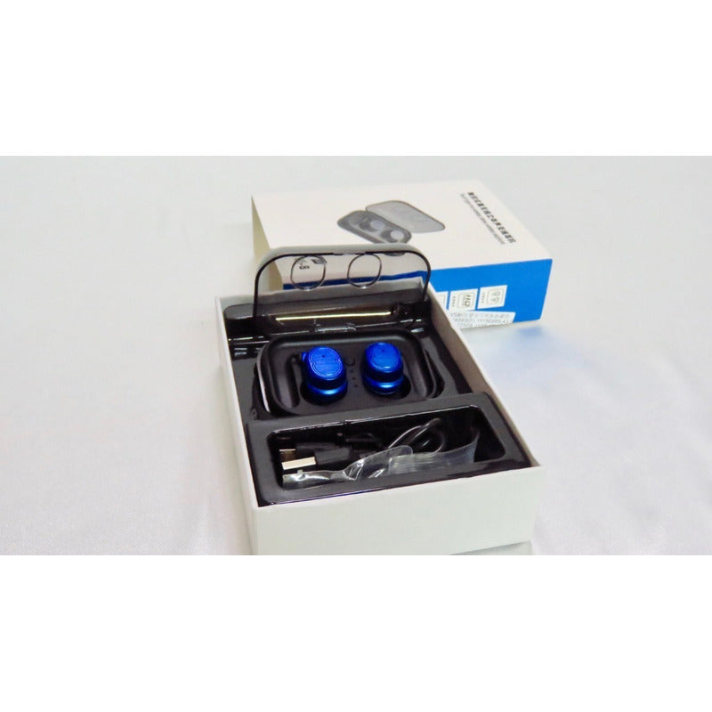 Audífonos Ipx7 Bluetooth 5.0 Earbuds AirPods Azules Touch