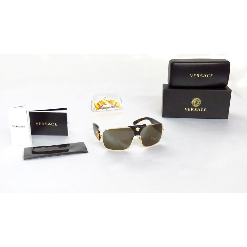 Lentes De Sol Versace Ve2207qa Squared Baroque 140mm Suns