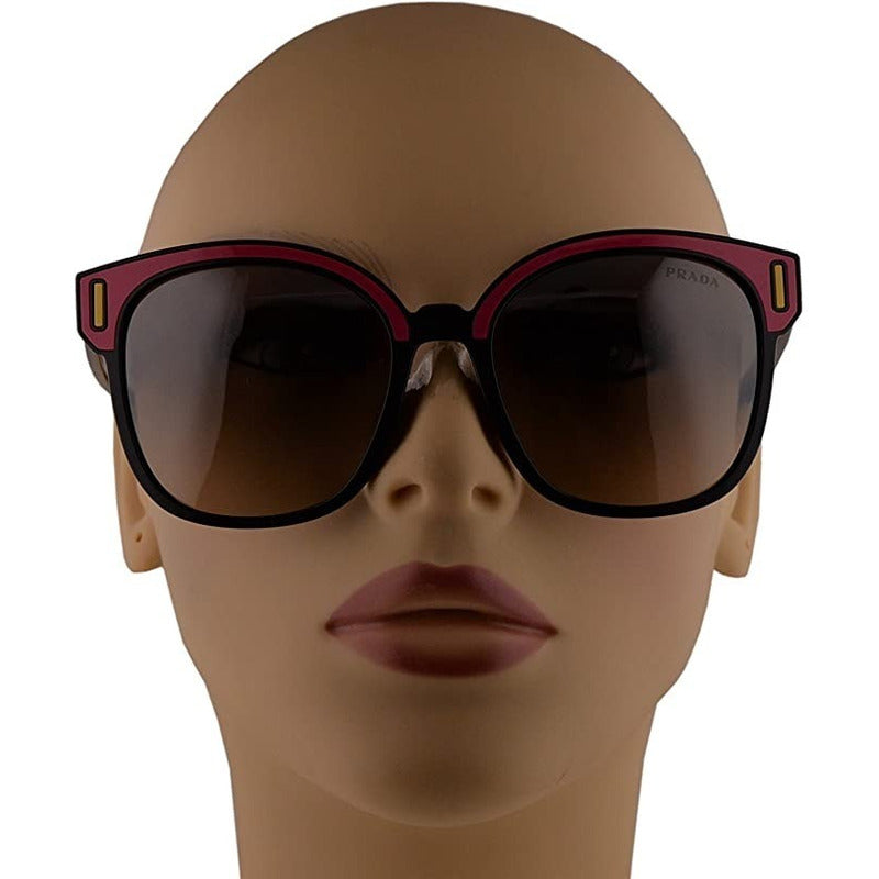 Lentes De Sol Prada Pr05us Contrast Square Italy 53mm Suns