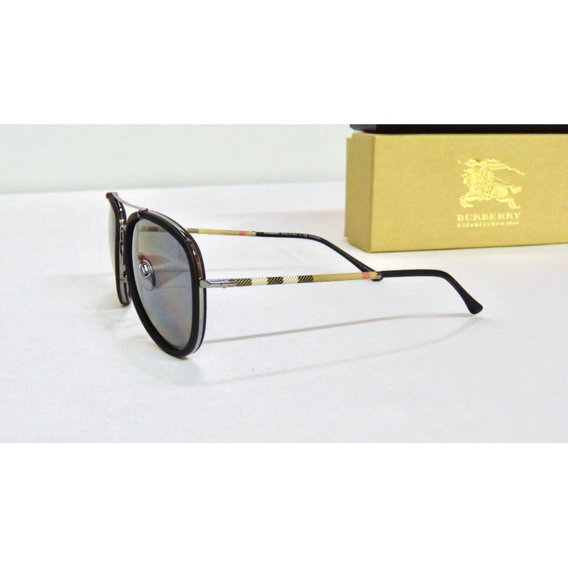 Lentes De Sol Burberry Be3090q Classic Pilot Polarized 57mm