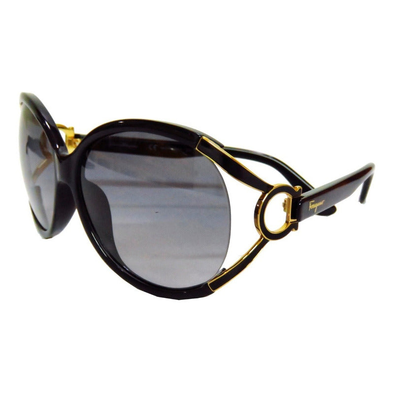 Lentes Gafas De Sol Ferragamo Sf600s Black Mujer Italy 61mm