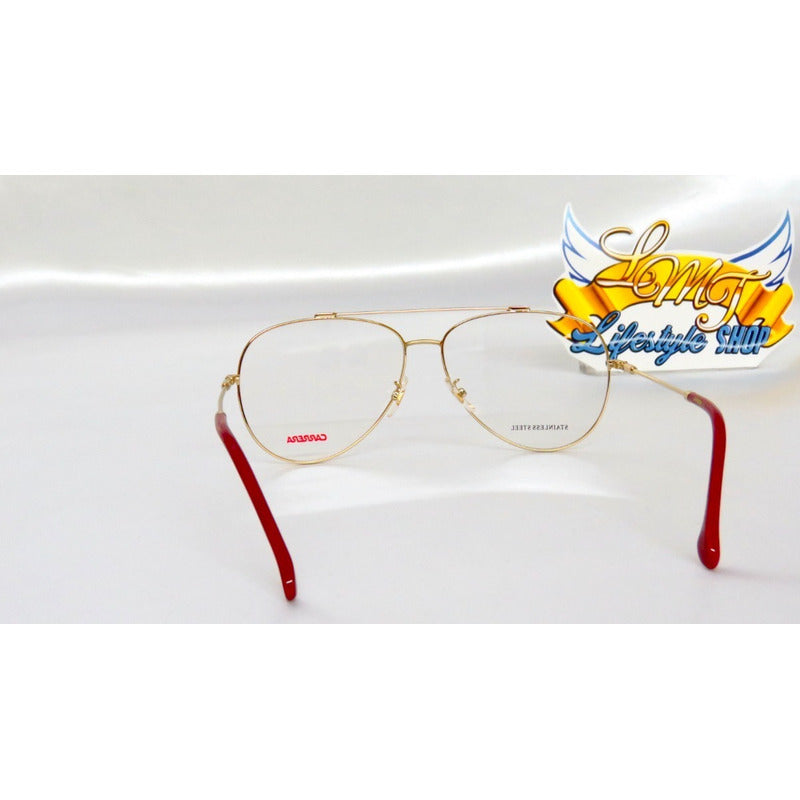Lentes Carrera 183g Flag Pilot Armazón Oftálmico 62mm