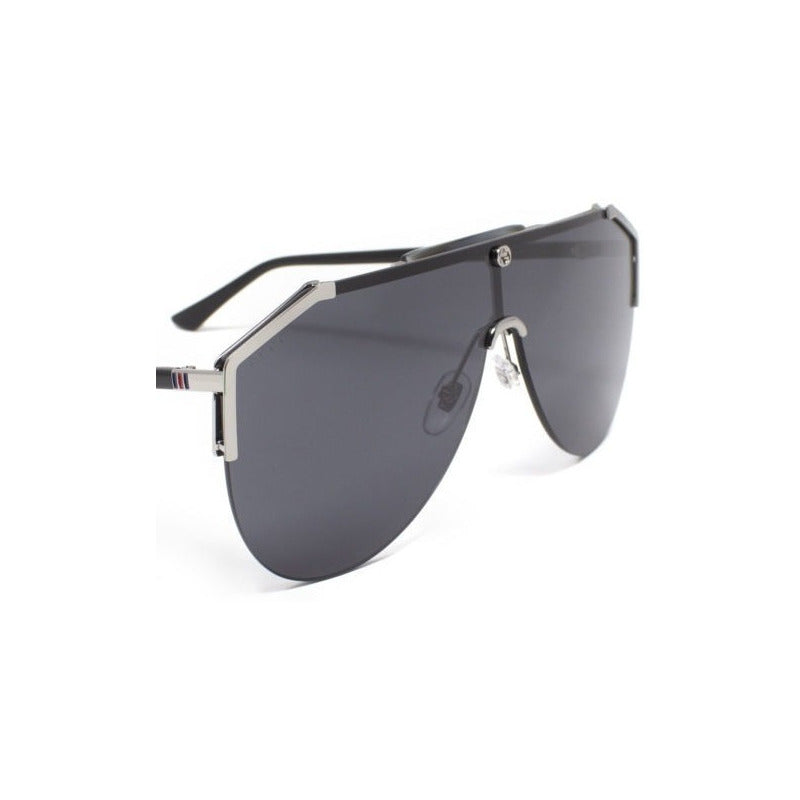 Lentes De Sol Gucci Gg0584s Iconic Shield Italy 99mm Suns