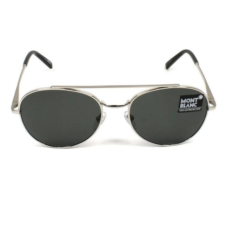 Lentes De Sol Mont Blanc Mb605s Metal Pilot Polarized 56mm