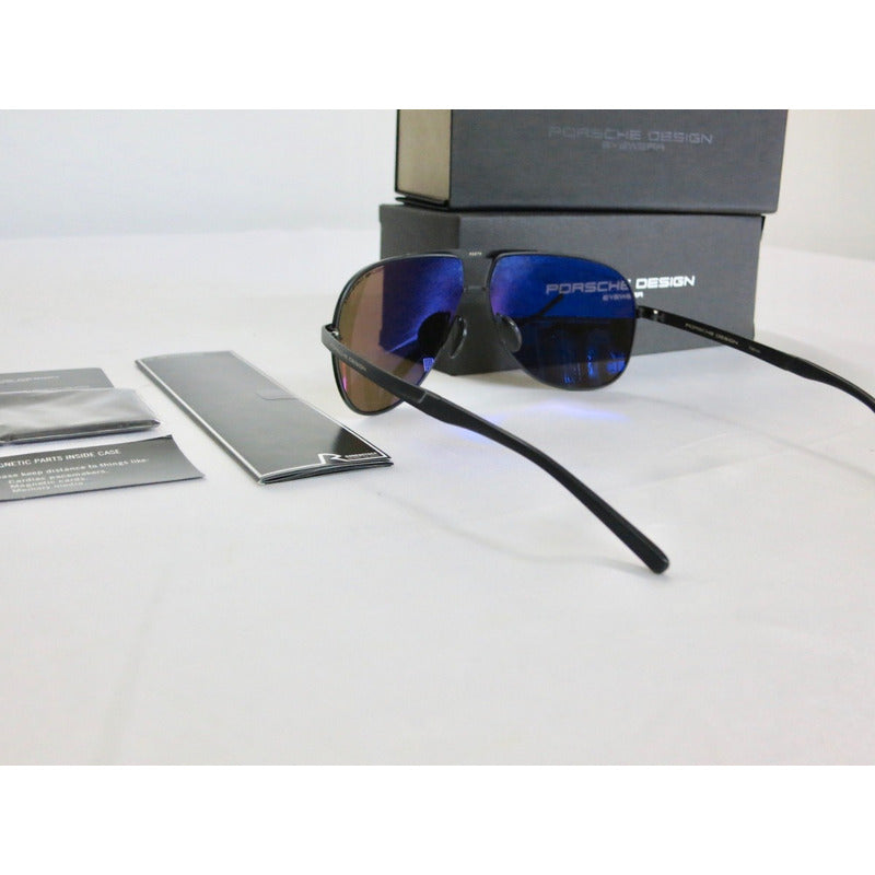 Lentes De Sol Porsche Design P8657 Titanium Pilot 62mm Suns