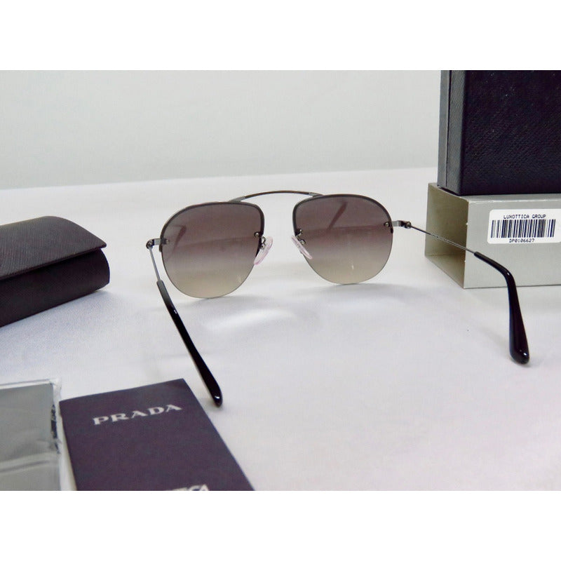Lentes Gafas De Sol Prada Pr58os Teddy Aviador Italy 55mm