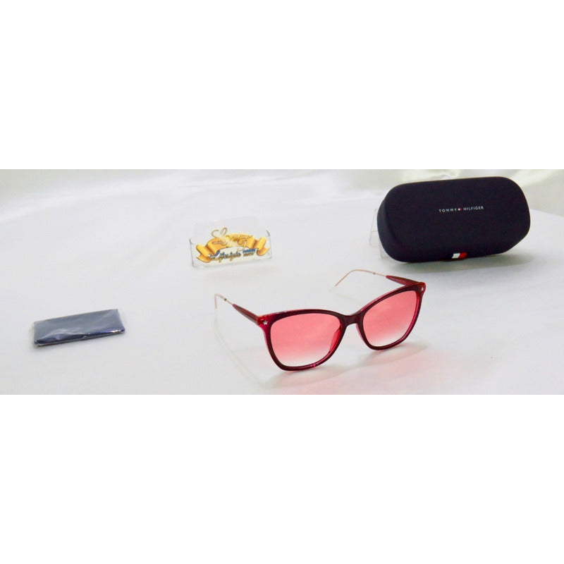 Lentes Sol Tommy Hilfiger Th1647s Squared Cat Eye Mujer 54mm