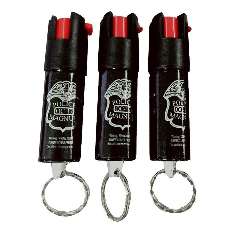Gas Pimienta Police Magnum Llavero Paquete 3 Best Seller Made In Usa