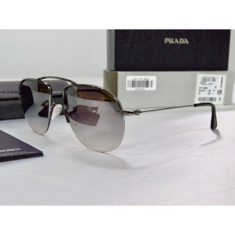 Lentes Gafas De Sol Prada Pr58os Teddy Aviador Italy 55mm