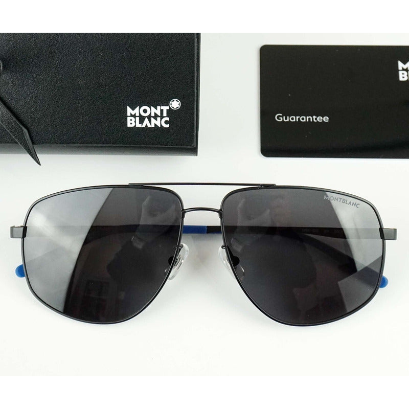 Lentes Sol Mont Blanc Mb0102s Modified Pilot Japan 60mm Suns