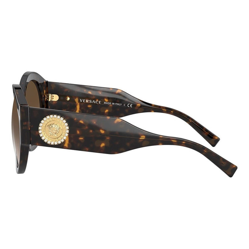 Lentes De Sol Versace Ve4380b Fashion Oval Italy 54mm Suns