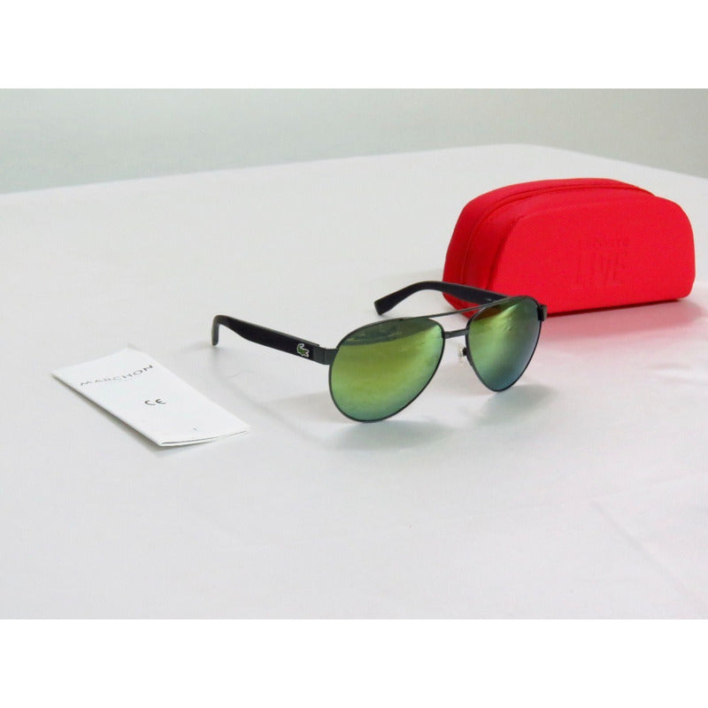 Lentes Sol Lacoste L185s Iconic Classic Pilot 60mm Suns