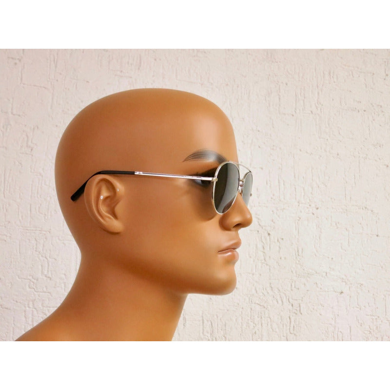 Lentes De Sol Mont Blanc Mb605s Metal Pilot Polarized 56mm