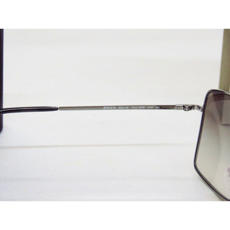 Lentes Gafas De Sol Prada Pr57ss Black Crystal Gunmetal 58mm