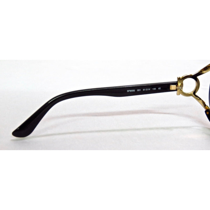 Lentes Gafas De Sol Ferragamo Sf600s Black Mujer Italy 61mm