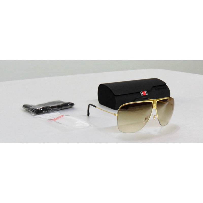 Lentes Gafas De Sol Carrera 1013s Gold Classy 64mm Suns