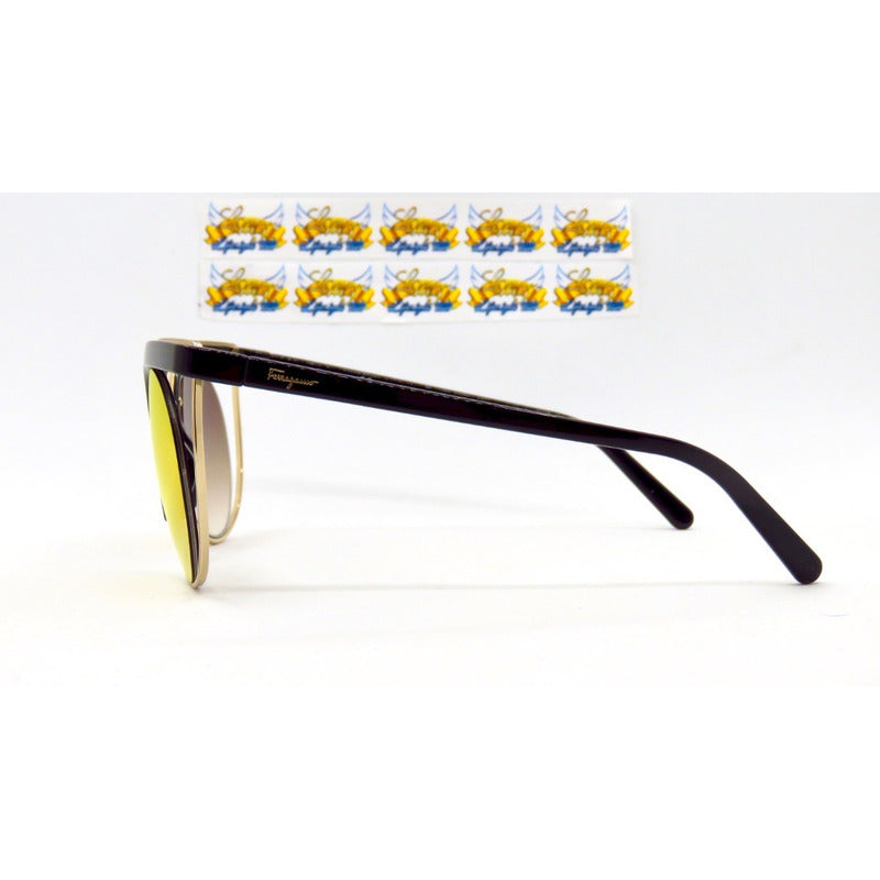 Lentes De Sol Ferragamo Sf909s Fashion Round Italy 51mm Suns
