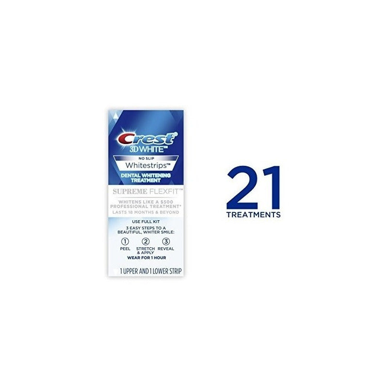 Crest 3d Kit 42 Whitestrips Supreme Flexfit +18 Meses Us$500