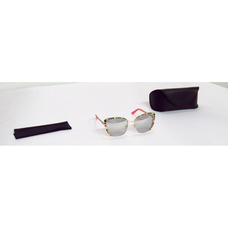 Lentes De Sol Guess Gu7586 Premium Butterfly Mujer 55mm Suns