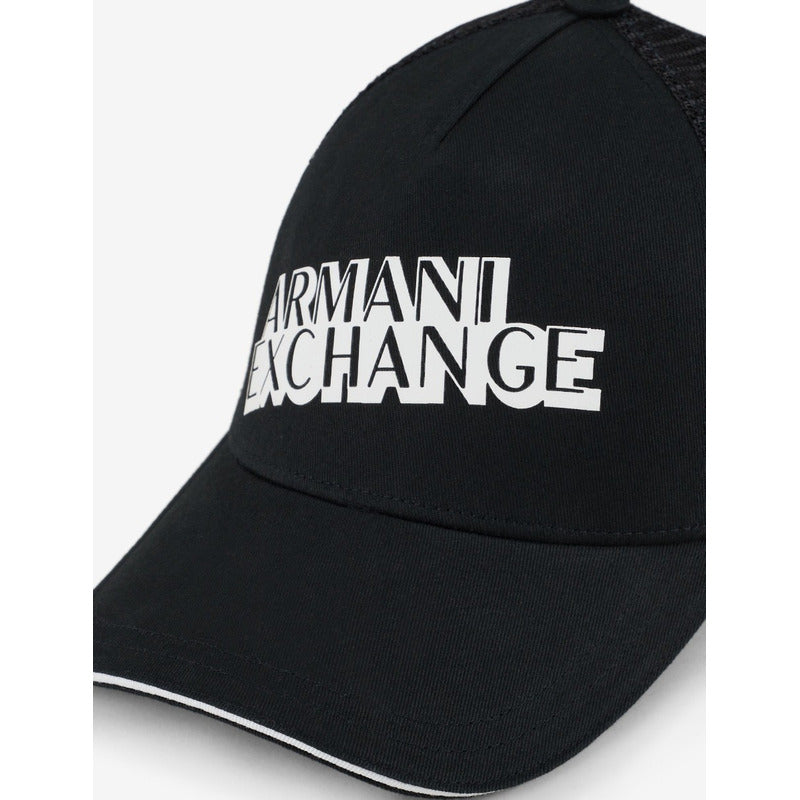 Gorra A | X Armani Exchange Raised Logo Print Trucker Hat