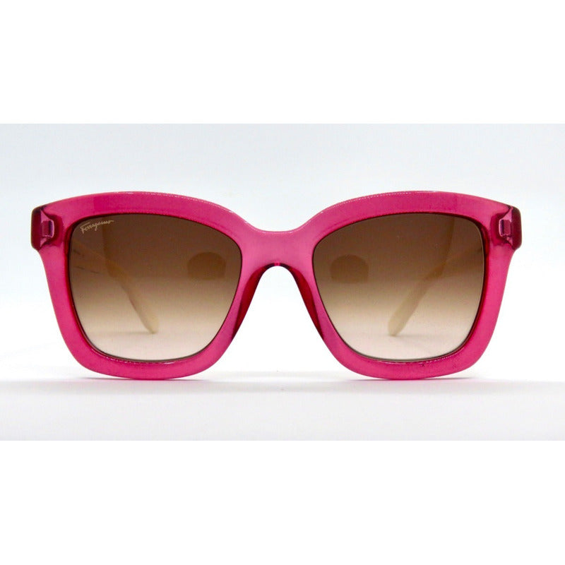 Lentes De Sol Ferragamo Sf858s Flower Mujer Italy 53mm Suns