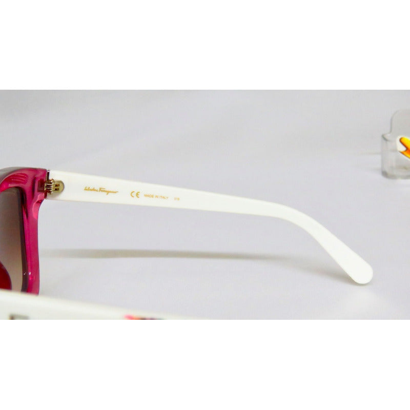 Lentes De Sol Ferragamo Sf858s Flower Mujer Italy 53mm Suns
