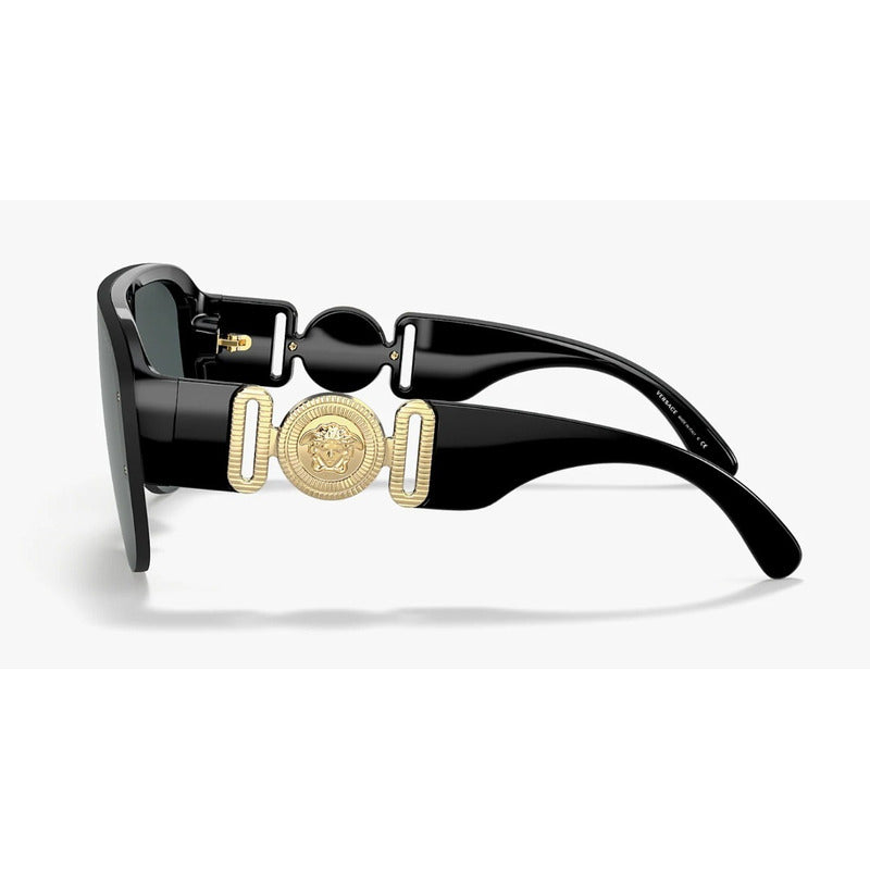 Lentes Sol Versace Ve4391 Shield Medusa Italy 48mm Suns