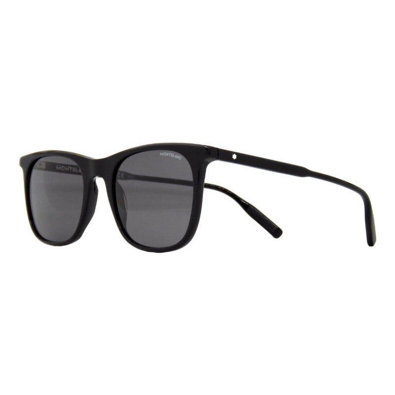 Lentes Sol Mont Blanc Mb0008s Iconic Square Italy 53mm Suns