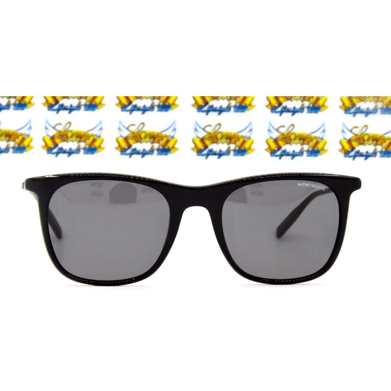Lentes Sol Mont Blanc Mb0008s Iconic Square Italy 53mm Suns