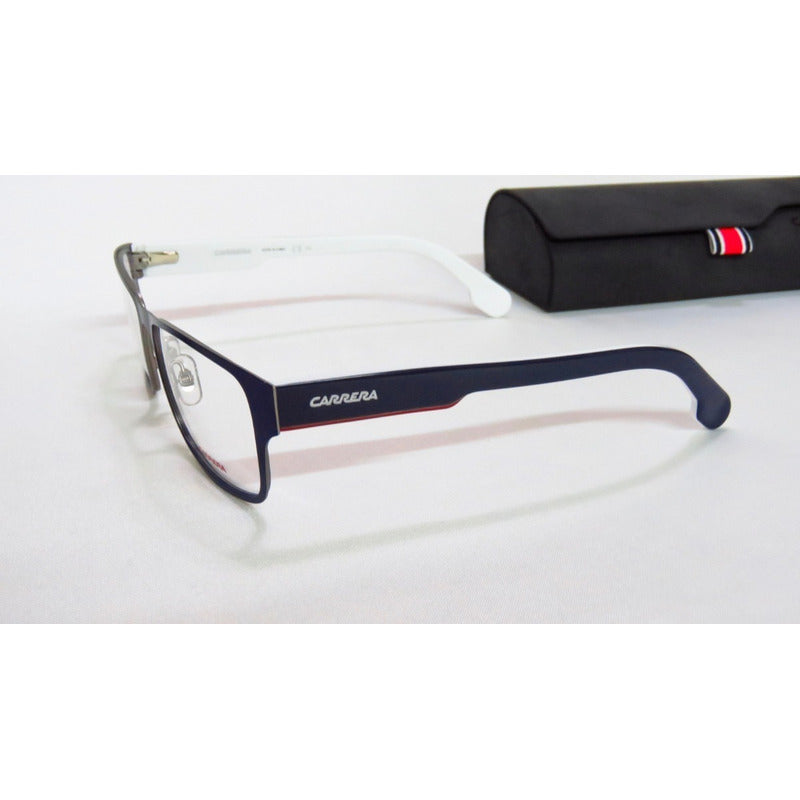 Lentes Gafas Carrera 1100v Oftálmicos Azules Metálicos 55mm