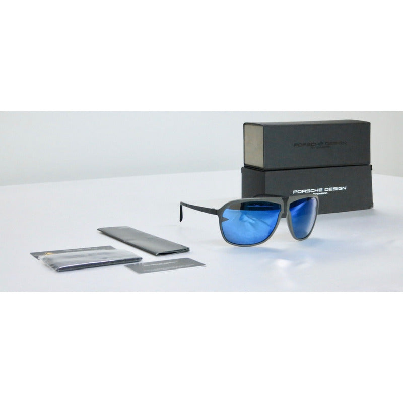 Lentes Gafas De Sol Porsche Design P86bf V Black Italy 64mm