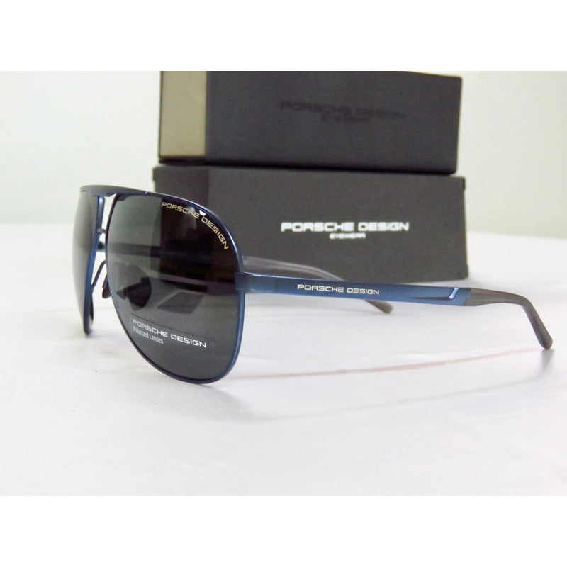 Lentes Sol Porsche Design P8657 Titanium Pilot 62mm Suns