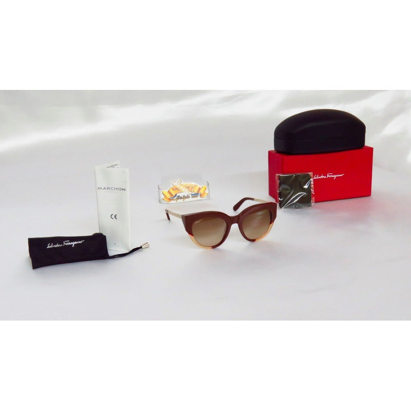 Lentes De Sol Salvatore Ferragamo Sf855s Round 52mm Suns