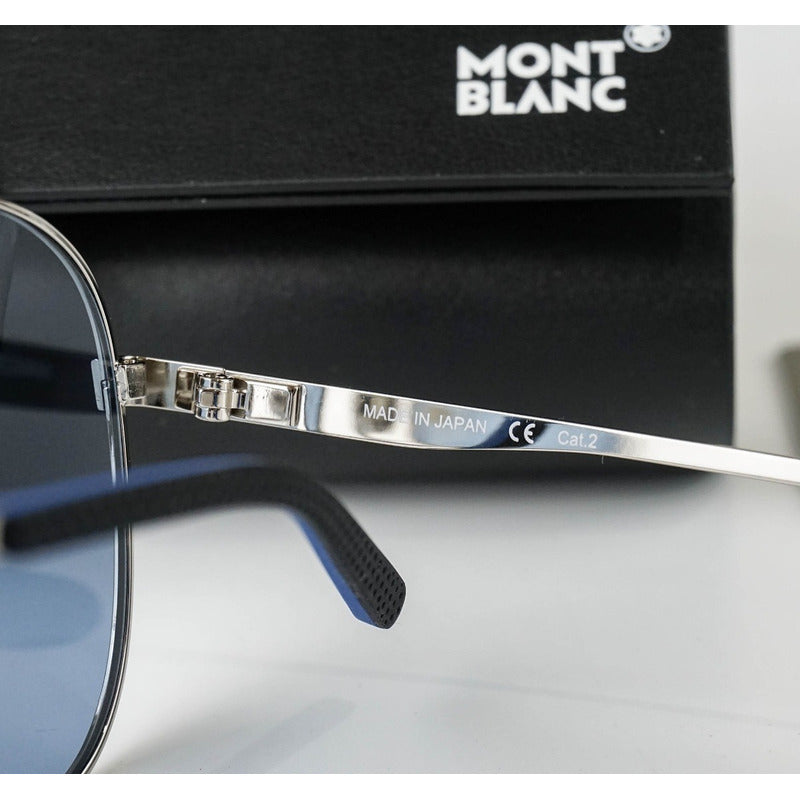 Lentes De Sol Mont Blanc Mb0103s Iconic Pilot Japan 59mm