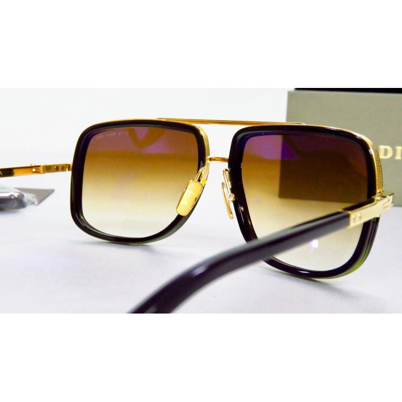 Lentes Gafas De Sol Dita Mach One Drx-2030-b 18k Gold - Blk Rockstar Made In Japan