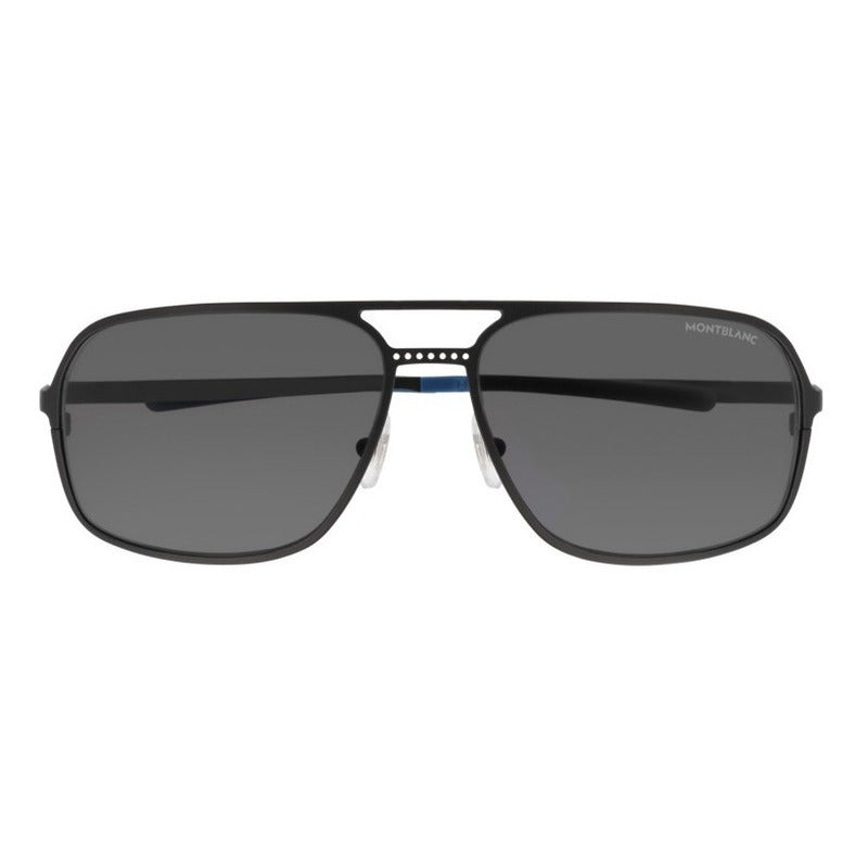 Lentes De Sol Mont Blanc Mb0104s Metal Modified Pilot 62mm