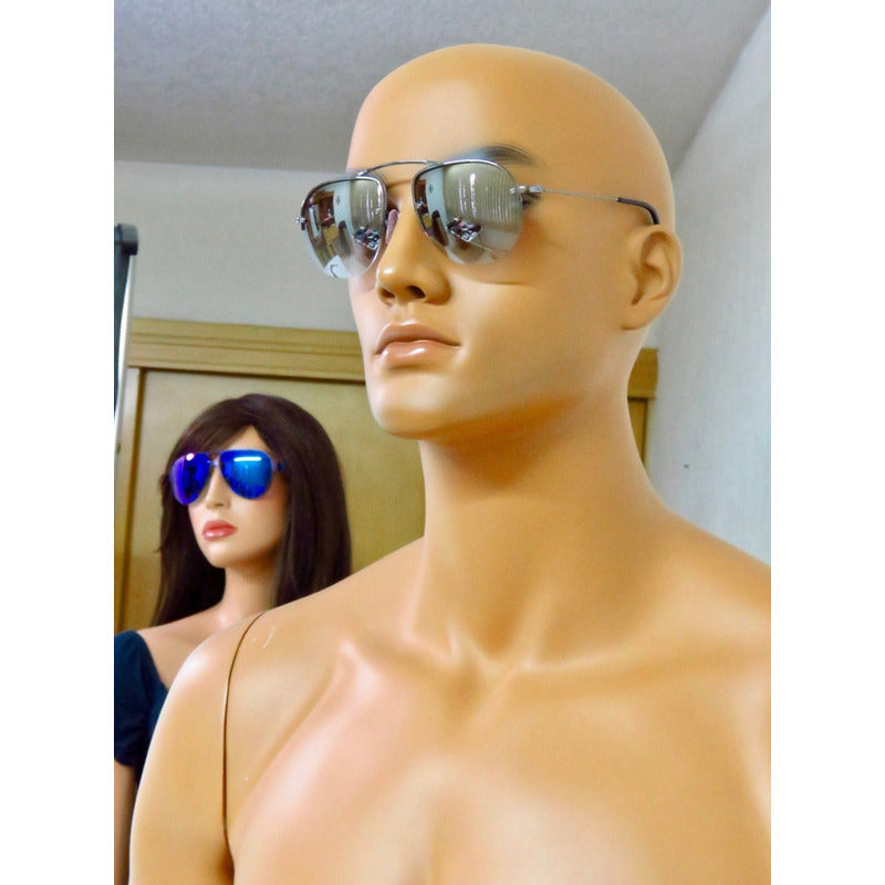 Lentes Gafas De Sol Prada Pr58os Teddy Aviador Italy 55mm
