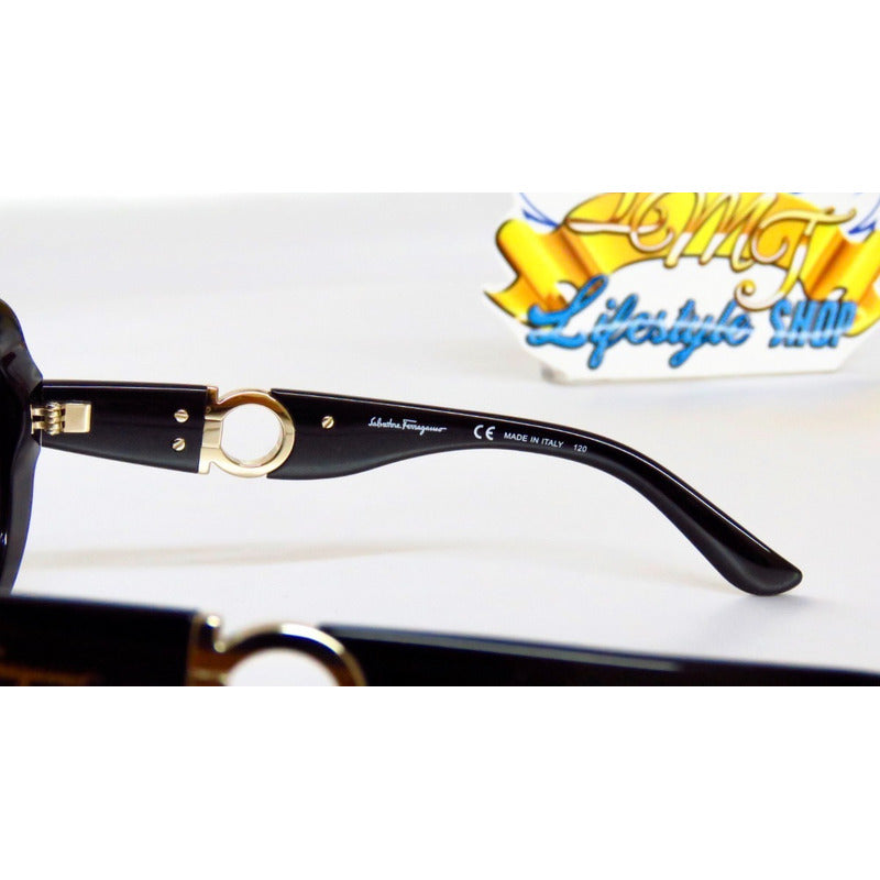 Lentes De Sol Ferragamo Sf727s Buckle Oval Italy 53mm Suns