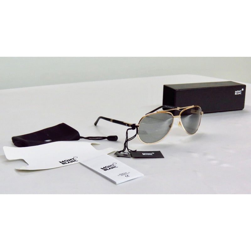Lentes De Sol Mont Blanc Mb526s Double Bridge Polarized 62mm
