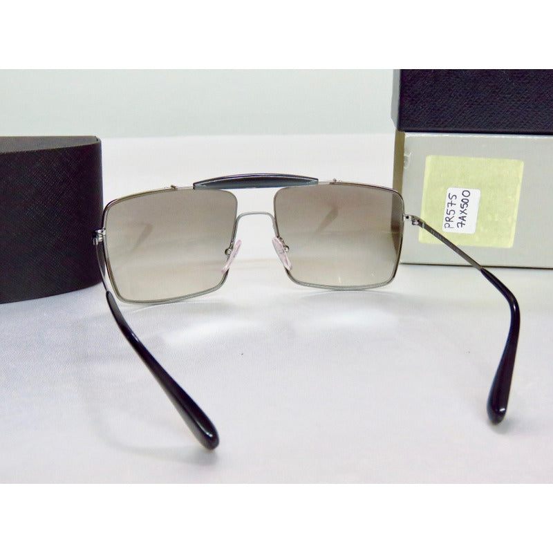Lentes Gafas De Sol Prada Pr57ss Black Crystal Gunmetal 58mm