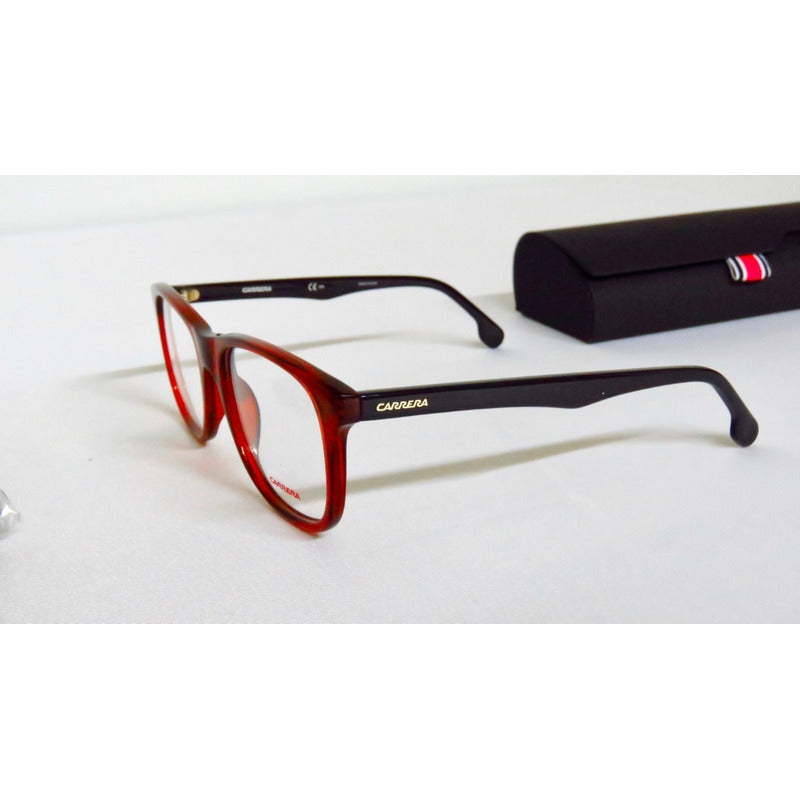 Lentes Gafas Carrera 135v Oftálmicos Fusion Reddish 52mm