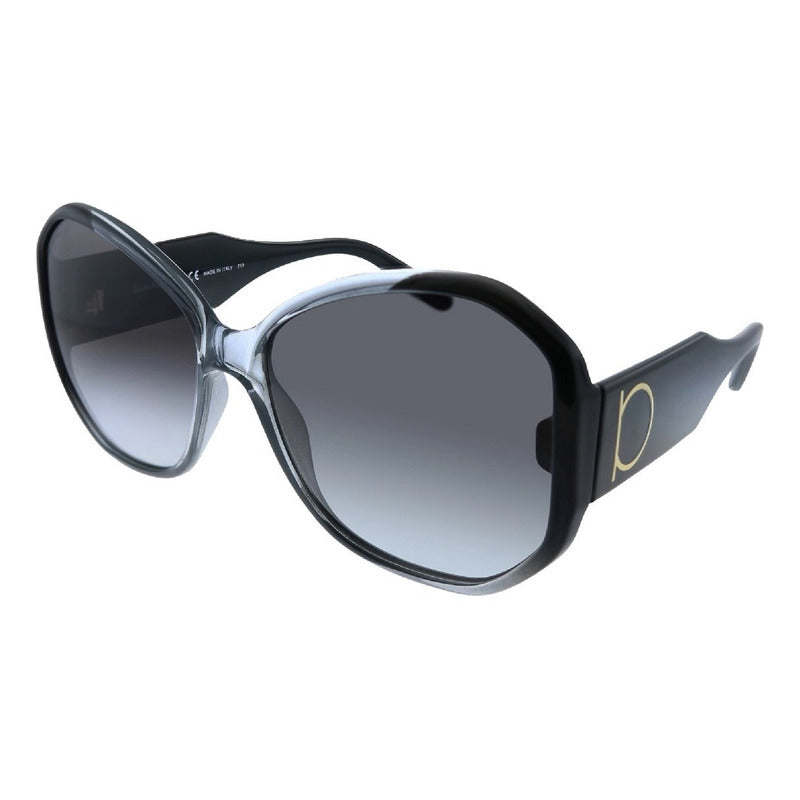 Lentes Sol Ferragamo Sf942s Asymmetric Oval Mujer Italy 61mm