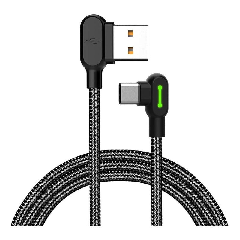 Cable Mcdodo Usb Tipo C Led 3 Metros 90º Gamer Carga Rápida